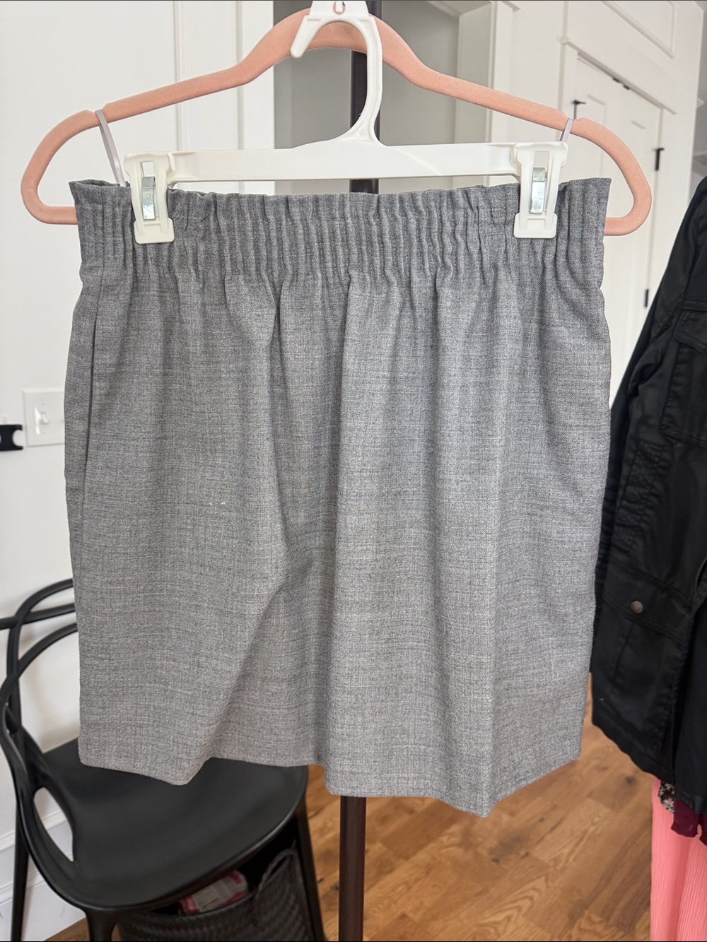 J. Crew Gray Elastic-Waist Skort